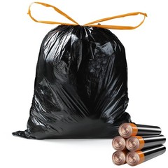 MOPALL Small Drawstring Trash Bag,Easy to Tear and Pack,4 Gallon Garbage Bags…