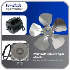 Appli Parts APFB-A09CCW Aluminum Fan Blade 9 in, 230 mm, CCW, 22 degrees, hubles