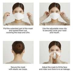Bulk Lot Unisex Adult KF94 Disposable Nose Mouth Covering Cup Mask Made In Korea