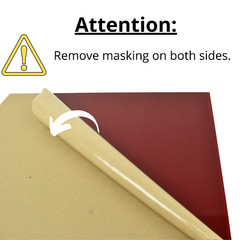 BuyPlastic 2422 Amber Transparent Colored Acrylic Sheet 1/4″ x 12″ x 12″