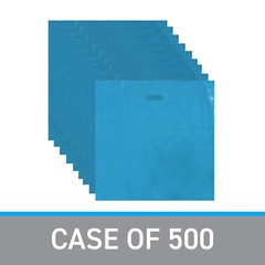 Plastic Shopping Bags 500 Low Density Retail Blue Handles 20″ x 20″ x 5″