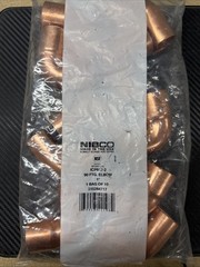 10 Pack NIBCO CP60721. 1 in. Wrot Copper 90 Degree Ftg x C Elbow 1”