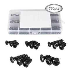 750 Pcs Small/Micro/Tiny/Mini Self-Tapping Screws, M1.7-M3 Phillips Pan Head,…