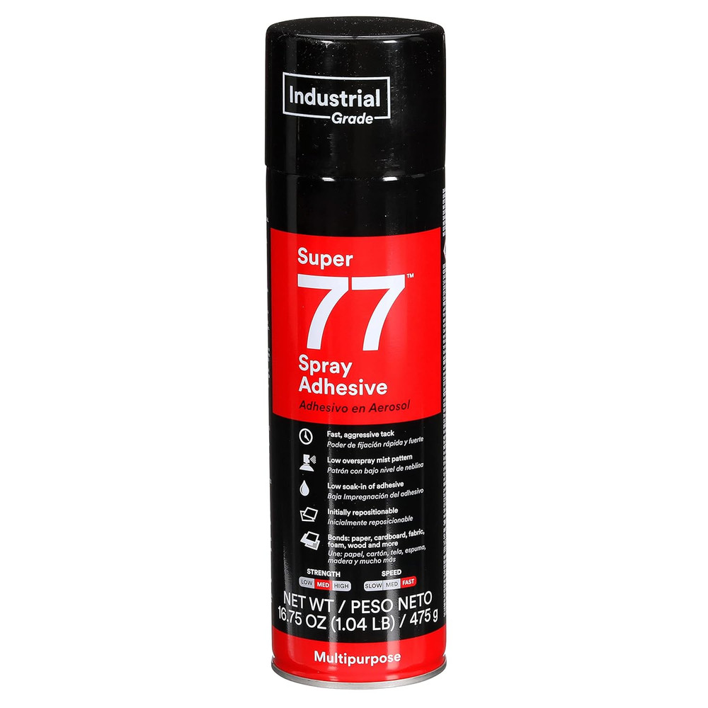 Super 77 Multipurpose Permanent Spray Adhesive Glue, Paper, Cardboard, Fabric, P