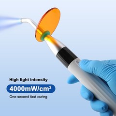 AZDENT Dental Wireless LED Orthodontics Curing Light Lamp 4000mw/cm² Blue Light