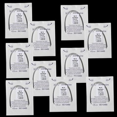 10pcs/pack Dental Orthodontic Super Elastic Niti Arch Wire Round Ovoid Form USA