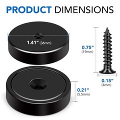 Heavy Duty Magnets with Hole 150LB Strong Neodymium Wall Mount Magnets 6 Pack