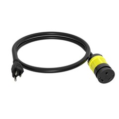 RV Camper Cord Adapter 15A Male to 30A Female 24inch Power Connector 110V 120V