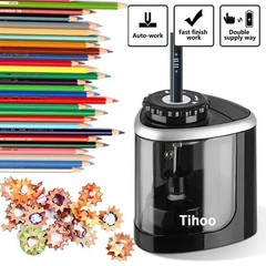 Automatic Electric Pencil Sharpener Helical Blade Fast Sharpen Home Office New