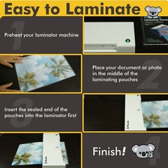 200 Pack 3 mil KOALA Thermal Laminating Pouches Sheets 11.5” X 9″ Letter Size