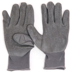 Textured Latex Coated HIGH GRIP Work Gardening Gloves Gray Men Size Small lot