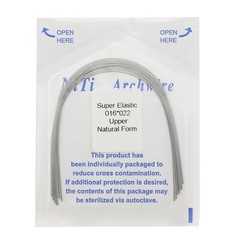 Dental Orthodontic Arch Wire Niti Super Elastic Round Rectangular Ovoid Natural