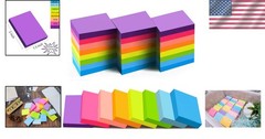 Colorful 1.5×2 Inch Sticky Notes – 24 Pads, Perfect for Office, Home, & School