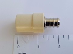 25 PIECES 1/2″ PEX X 1/2″ CPVC TRANSITION COUPLING (LEAD FREE BRASS