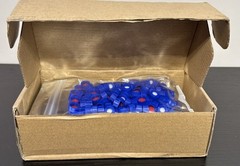 100pcs HPLC GC 2mL Autosampler Clear Vials Screw Caps PTFE Silicone Liner