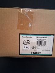 Panduit FRSPJ2X2YL Spill Over Junction Fitting with 2×2 Exit optical FiberRunner