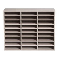 27-Pocket Document Organizer Medium Density Board with Non-Slip Feet