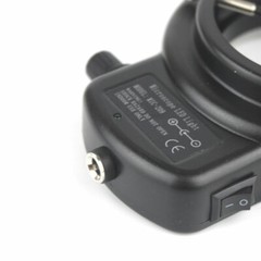 Adjustable 144 LED Bulbs Microscope Ring Light Illuminator Lamp US Plug #SH
