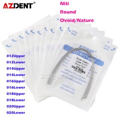 AZDENT Dental Orthodontic Super Elastic Niti Round Arch Wire Ovoid/Nature Form