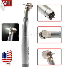 Dental High Speed LED Handpiece Standard Head Push E-Type 2/4Hole *US Stock*