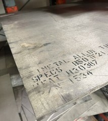 Titanium 6-2-4-2 Plate 24″ x 42″ x .360″