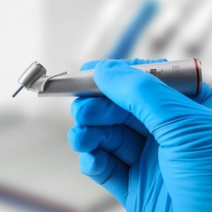 Pieza angular 45° LED dental 1:4.2 | Pulverización externa