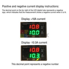 DC0-300V 50/100/200/400A Digital Current Voltage Meter Hall Ammeter Voltmeter