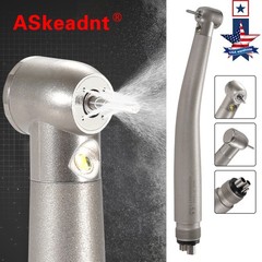 Dental High Speed LED E-generator Handpiece Standard Head 4 Spray 4H ASkeadnt sk