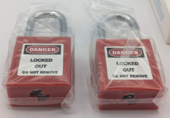 TWO-PACK 2X Lockout Tagout Safety Locks Padlock,2 Keys Per Lock (2 Locks 4 Keys)