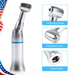 Dental E TYPE push button Contra Angle LOW Handpiece A+ Dentist Brand New PAD