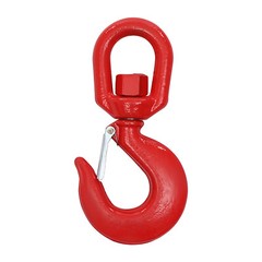 Locking Swivel Heavy Duty Lifting Hook 5T with Safety Latch & 360° Rotation