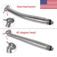 1-5 Dental 45°Degree/Standard Head High Speed Turbine Handpiece 4Hole Fit NSK MD