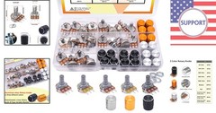Professional 80PCS Potentiometer Set – 5 Types, Ideal for DIY Audio Applications