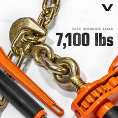 Load Binder Folding Handle 3/8 7100lb Two Pack VULCAN LBR10VAH-2P Grab Hooks