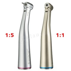 Dental 1:5 1:1 Fiber Optic LED Contra Angle Handpiece Fit NSK Electric Motor YBB