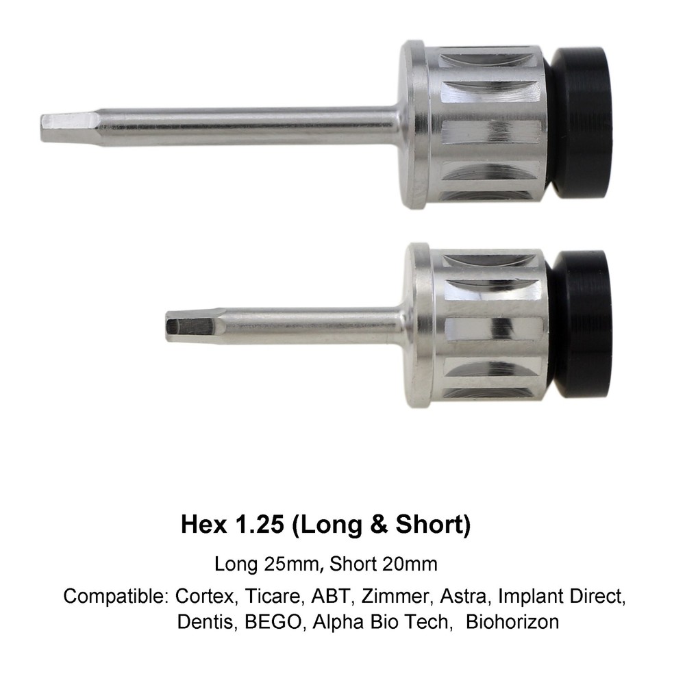 Implant Driver Astra Screwdriver Hex 1.25mm Dental Torque Wrench Adapter Zimmer