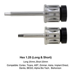 Implant Driver Astra Screwdriver Hex 1.25mm Dental Torque Wrench Adapter Zimmer