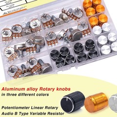 Professional 80PCS Potentiometer Set – 5 Types, Ideal for DIY Audio Applications