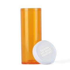 Obami Empty Plastic Pill Bottles Easy Open Snap Caps Not Child Resistant