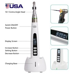 Dental Wireless Cordless LED Endo Motor 16:1 Handpiece Root Canal Treatment