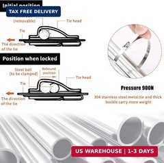 Metal Zip Tie Wrap Gun Kit,Stainless Steel Cable Tie Tool with 100PCS Cable Ties