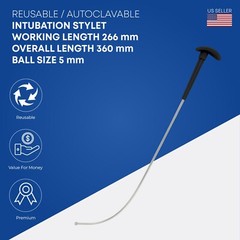Reusable Intubation Stylet – 12.5″ (31.7cm) Anesthesia Instruments