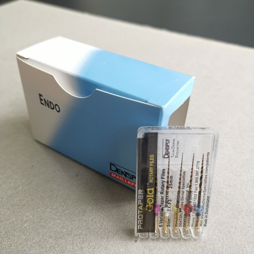 Protaper Gold Rotary Files 25mm SX-F3 Dentsply Tulsa Assorted Endodontics 10Pks