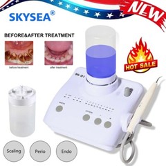 SK-D1 Dental Ultrasonic Piezo Scaler Unit w/2*Bottles 5*Tips For DTE SATELEC FDA