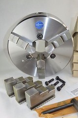 Rohm 3 Jaw ZS 315/3 12-1/2″ Centering Manual Lathe Chuck Steel, Set Spare Jaws
