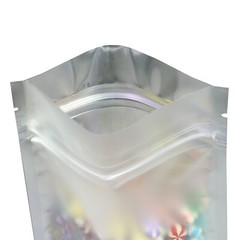 100/500/1000 Clear/Silver/Green Flat Mylar Foil Zip Lock Bags 10x15cm (3.9×5.9″)