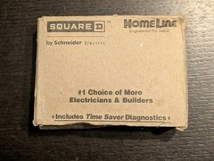 Square D HOM115PCAFI Circuit Breaker 15A 1P 120VAC 10kA AIR Combo Arc Fault PON