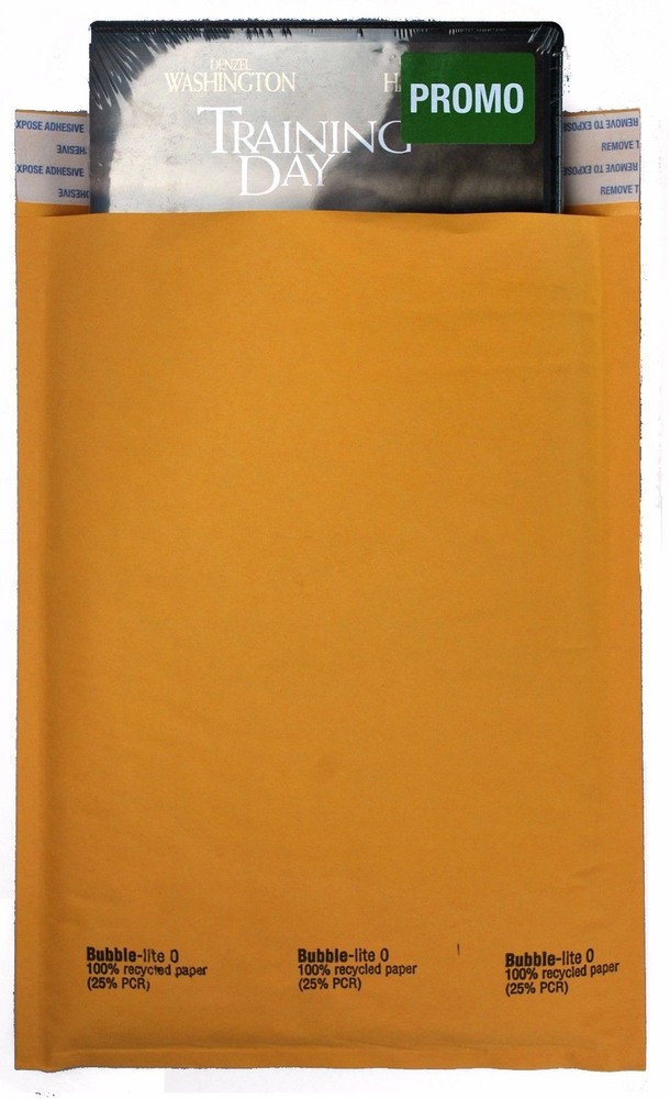 #0 Bubble Lite 6×10 Kraft Bubble Mailers Padded Envelopes Bags DVD 100 To 1000