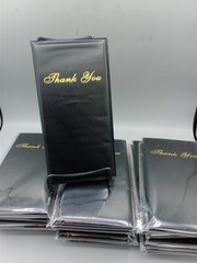 Restaurant Server Bill Book – Guest Check Card Holder Presenter 24 Pack – Black