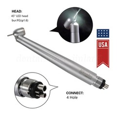 ASkeadnt Dental 45° LED High Speed Handpiece E-generator Push Button 4H
